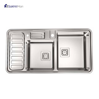 سینک ظرفشویی استیل البرز مدل فانتزی 852 توکار