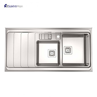 سینک ظرفشویی استیل البرز مدل فانتزی 856 روکار