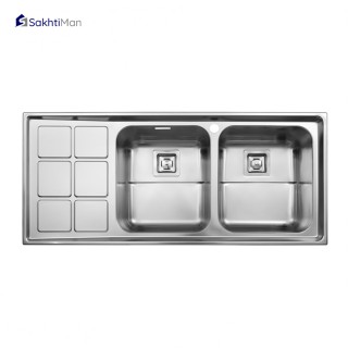 سینک ظرفشویی استیل البرز مدل فانتزی 761 توکار