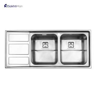 سینک ظرفشویی استیل البرز مدل فانتزی 765 توکار