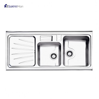 سینک ظرفشویی استیل البرز مدل فانتزی با جامایع 814 روکار