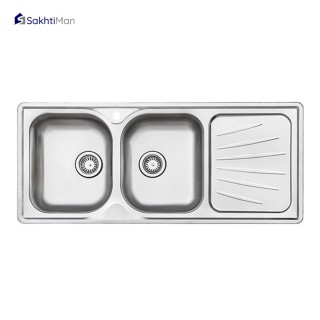 سینک ظرفشویی استیل البرز مدل 214 توکار