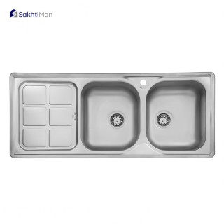 سینک ظرفشویی استیل ایران مدل 301 توکار