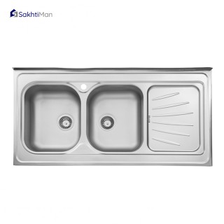 سینک ظرفشویی استیل البرز مدل 214 روکار