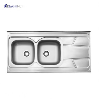 سینک ظرفشویی استیل البرز مدل 217 روکار