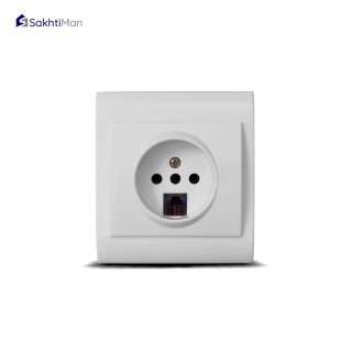 پریز و سوکت تلفن خیام الکتریک مدل آسمان