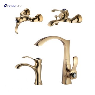 ست شیرآلات درخشان مدل رزکات