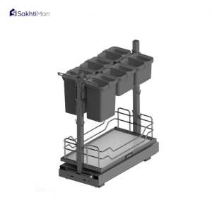 سبد چند منظوره کابینتی کف ریل جونیور پلاتین مدل 8123