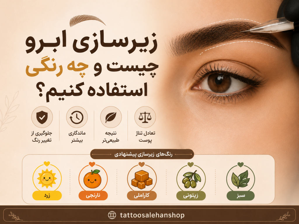 زیرسازی ابرو چیست و چه رنگی استفاده کنیم؟