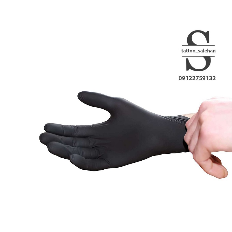 دستکش نیتریل مشکی ۱۰۰ عددی نیتکس