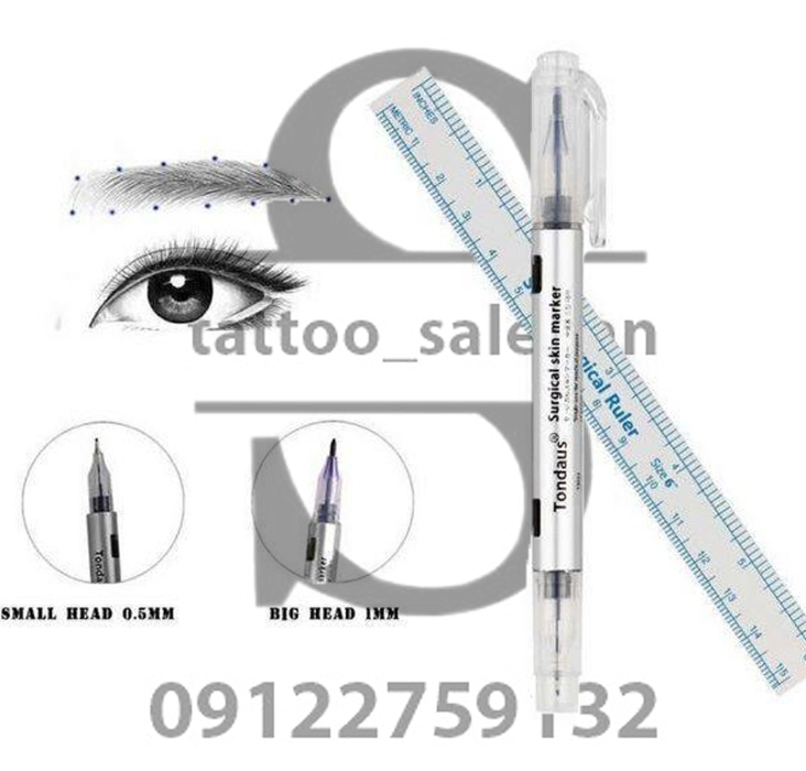 ماژیک طراحی آبی 2سر