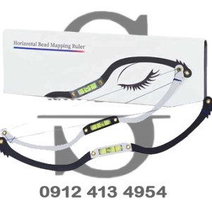 کمان قرینه‌سازی ابرو جیوه‌دار (Eyebrow Balance Ruler with Level)