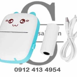 دستگاه مینی پرینتر حرارتی بلوتوثی گربه‌ای