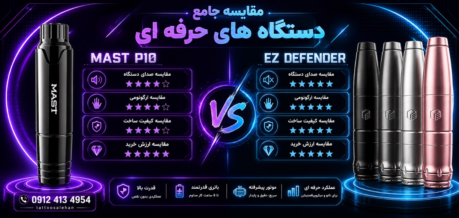 مقایسه جامه دستگاه پی ده و ای زد دیفندر