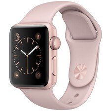 اپل واچ سری 1 مدل 38mm Rose Gold Case with Pink Sand Band