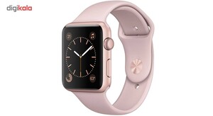 ساعت هوشمند اپل واچ سری 2 مدل 42mm Rose Gold Aluminum Case with Pink Sand Sport Band