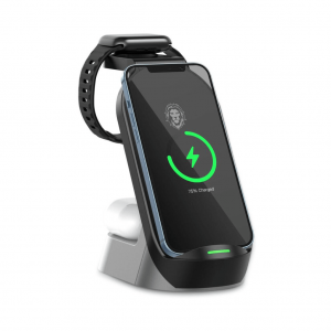 وایرلس شارژر رو میزی 15W - مدل 4in1 - گرین لاین