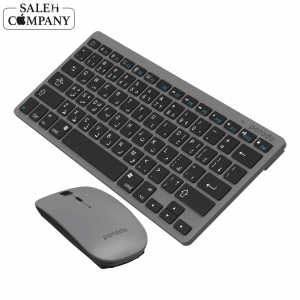 کیبورد و موس بی سیم  -  Porodo مدل PD-BTKBMCO-GY