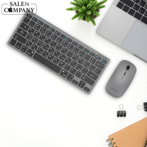 کیبورد و موس بی سیم  -  Porodo مدل PD-BTKBMCO-GY
