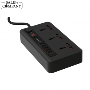 چند راهی برق پورودو مدل PD-5P3SQCEU-BK