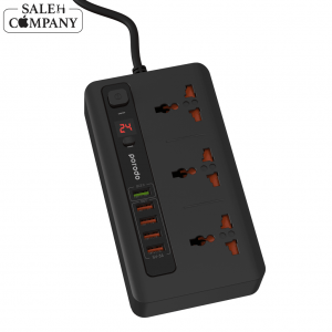 چند راهی برق پورودو مدل PD-5P3SQCEU-BK