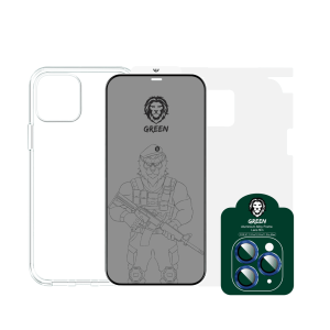 پک قاب و گلس 360 درجه آیفون 12پرو / 12 پرو مکس - Protection Pack - گرین لاین