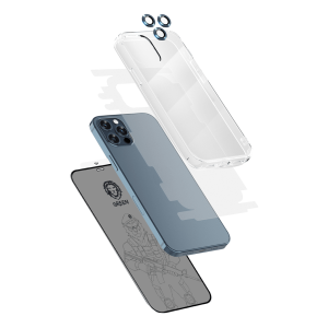 پک قاب و گلس 360 درجه آیفون 12پرو / 12 پرو مکس - Protection Pack - گرین لاین