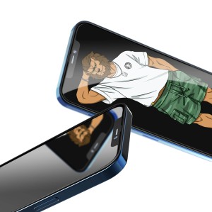 گلس محافظ صفحه آیفون 12 پرو مکس مدل 3D silicone plus