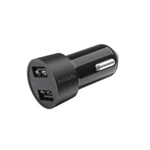 شارژر فندکی با کابل شارژر Micro USB پرودو مدل Dual USB