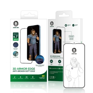 گلس محافظ صفحه 13 پرو مکس گرین مدل 3D PET HD