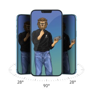 گلس محافظ صفحه 13 پرومکس گرین مدل 9H Steve privacy