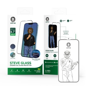گلس محافظ صفحه 13 / 13 پرو گرین مدل 9H Steve Glass