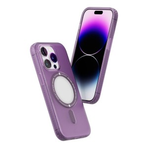 قاب levelo بنفش آیفون ۱۴ پرومکس-مگ سیف دار