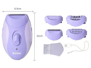 اپیلاتور چندکاره شارژی کیمی Kemei KM-6037 Rechargeable Women Epilator Electric