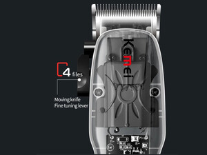 قیمت ریش تراش  شارژی کیمی Kemei Km-Ng108 Usb Transparent Body Hair Cutting Machine