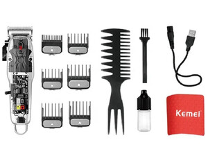 خرید شیور شارژی کیمی Kemei Km-Ng108 Usb Transparent Body Hair Cutting Machine