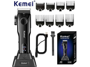 خرید ماشین اصلاح موی سر و بدن شارژی کیمی Kemei Hair Trimmer Cordless Professional Beard Hair Clipper KM-5082