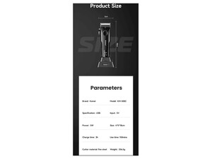 ریش تراش و ماشین اصلاح موی سر و بدن شارژی کیمی Kemei Hair Trimmer Cordless Professional Beard Hair Clipper KM-5082