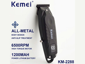 ماشین اصلاح موی سر و بدن شارژی کیمی Kemei Hair Trimmer Barber Clippers Km-2288