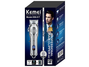 ریش تراش و ماشین اصلاح حرفه‌ای شارژی کیمی Kemei Electric Hair Trimmer Lithium Lon Powerful Beard KM-517