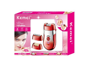 سنگ زنی پا شارژی کیمی Kemei 3 in 1 USB Rechargeable Electric Hair Epilator KM-908A