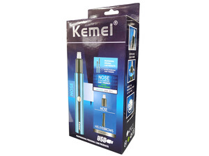 اصلاح کننده موی بینی و ابرو شارژی کیمی Kemei Nose & HIS Eyebrows Hair Trimmer KM-491