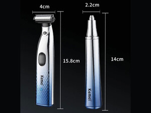 قیمت کیت ریش تراش و دستگاه اصلاح موی بینی و گوش کیمی Portable Electric Nose Hair Trimmer Shaver Man Clean Razor Remover Kit