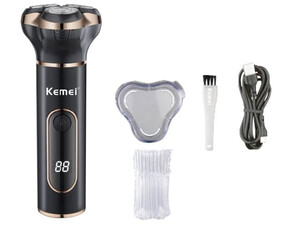 قیمت ریش تراش شارژی ضدآب کیمی Kemei Rechargeable Facial Electric Shaver Km-1315