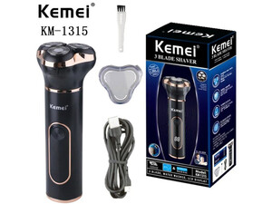 کیفیت ریش تراش شارژی ضدآب کیمی Kemei Rechargeable Facial Electric Shaver Km-1315