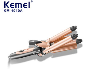 فر کننده و حالت دهنده مو کیمی Kemei Titanium Ceramic Curling Iron KM-1010A