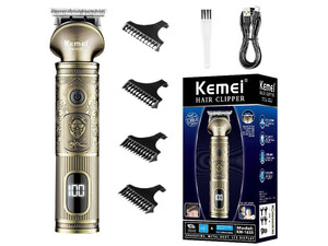 ماشین اصلاح موی سر و بدن چندکاره برنزی شارژی کیمی KEMEI Hair clipper KM-1635 rechargeable