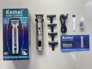 ماشین اصلاح موی سر و بدن چندکاره برنزی شارژی کیمی KEMEI Hair clipper KM-1635 rechargeable