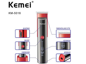 ماشین اصلاح موی سر و بدن شارژی کیمی kemei hair trimmer KM-5016