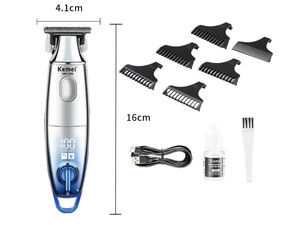 تجهیزات آرایشی ماشین اصلاح موی سر و صورت شارژی کیمی Kemei Rechargeable Professional Hair Trimmer KM-3230